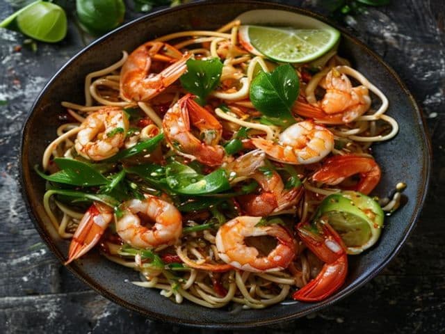 Pad Thai prawns
