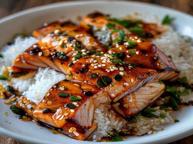 Teriyaki salmon