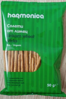 HARMONICA, ORGANIC EINKORN STICKS 50 G 