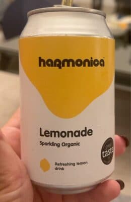 HARMONICA, ORGANIC CARBONATED SOFT DRINK WITH LEMON JUICE IN CAN CAN 