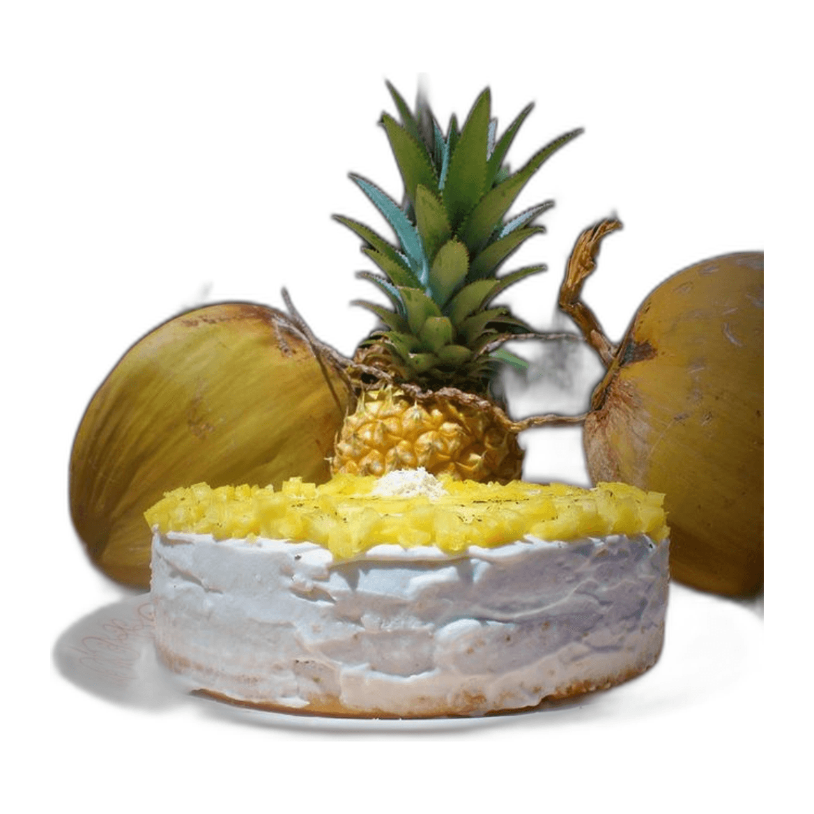 Happy Birthday Cake 'Genoise Au Coco' 8-10 Persons