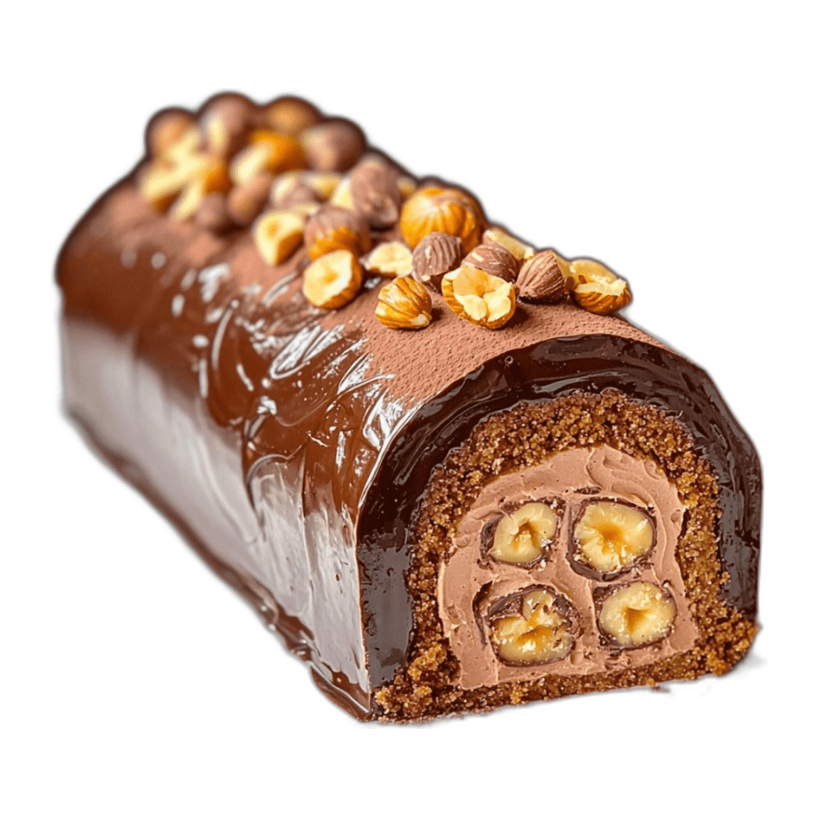Buche Chocolat Praline-Noisette, 8-10 Person