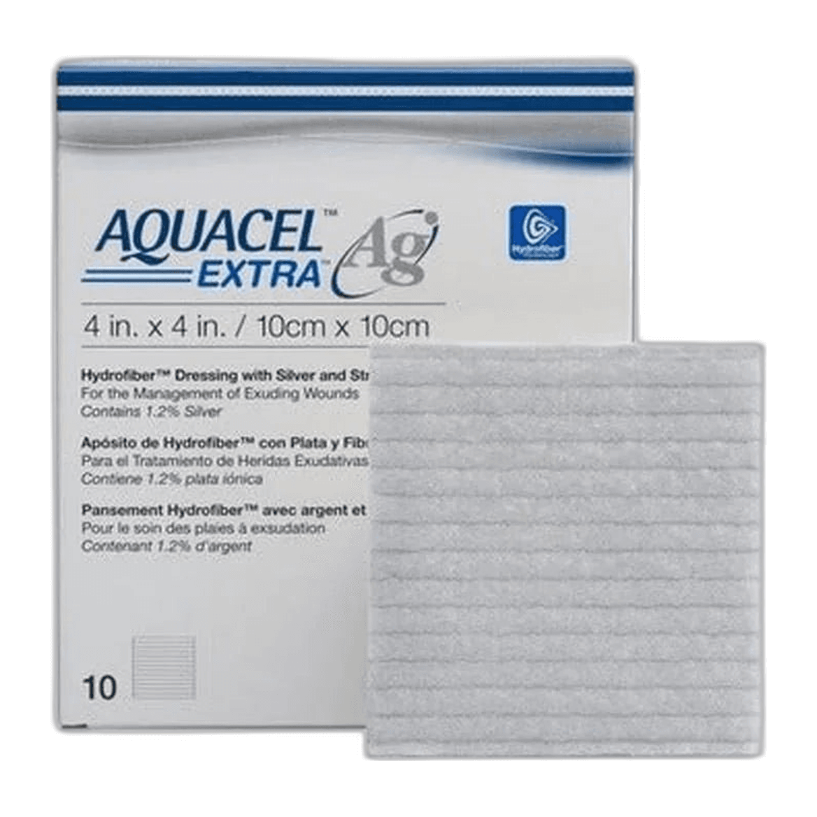 Aquacel, Ag Dressing With Silver, 10X10 