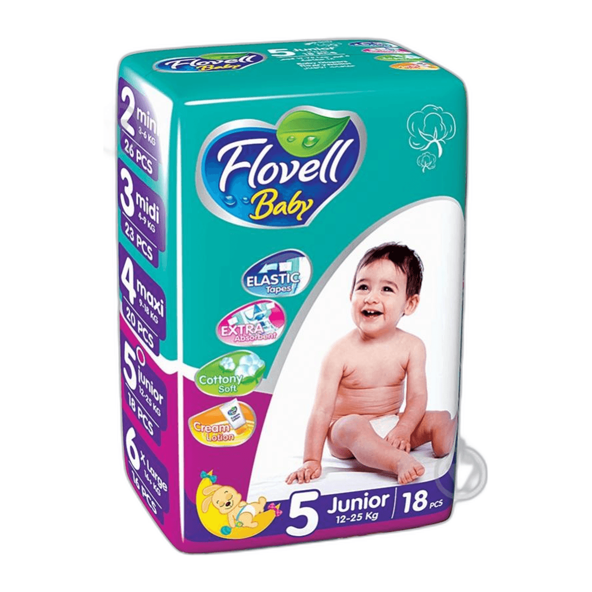 Flovell, Baby Diapers Midi 11pcs