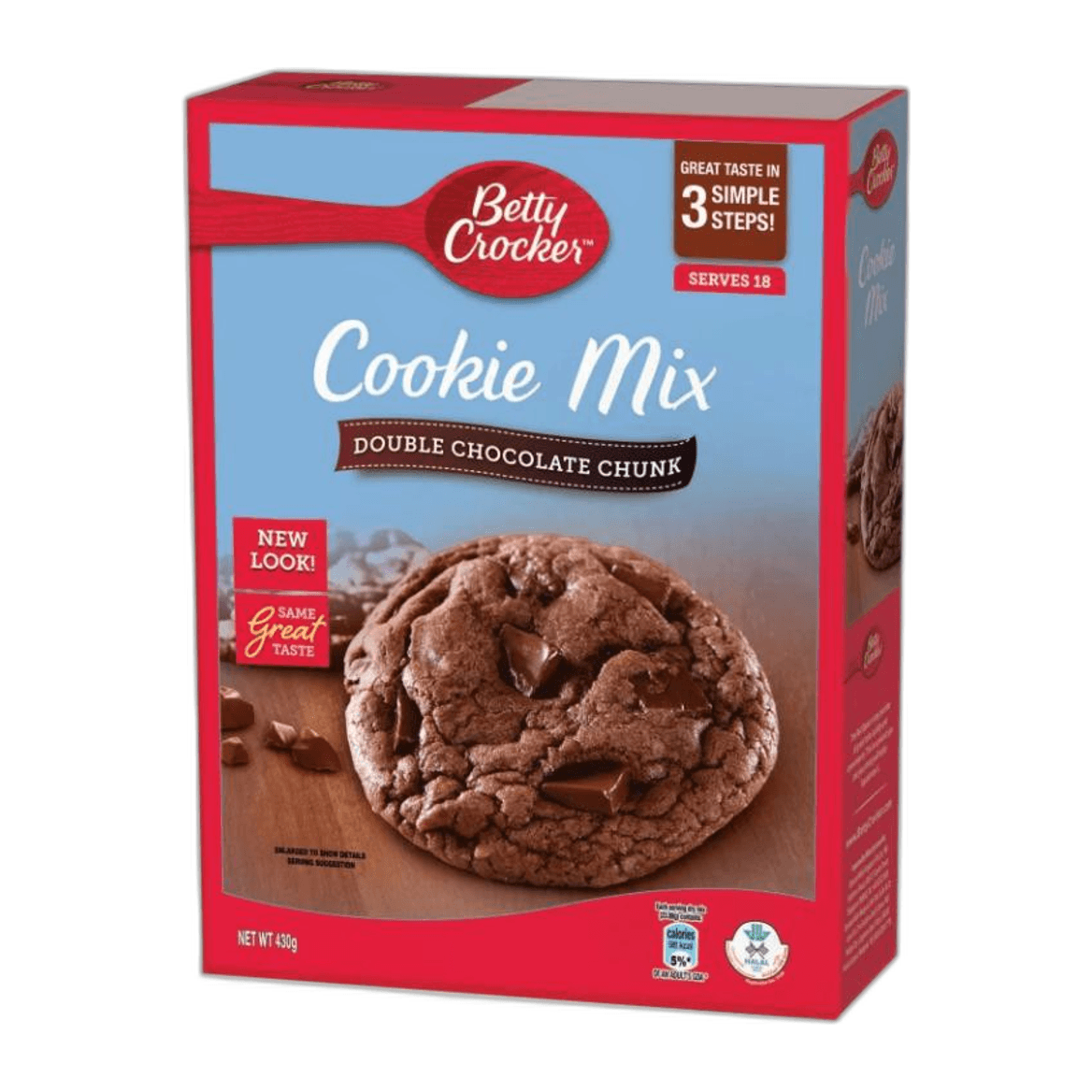 Betty Crocker, Cookie Mix Double Choco Chunk, 430g