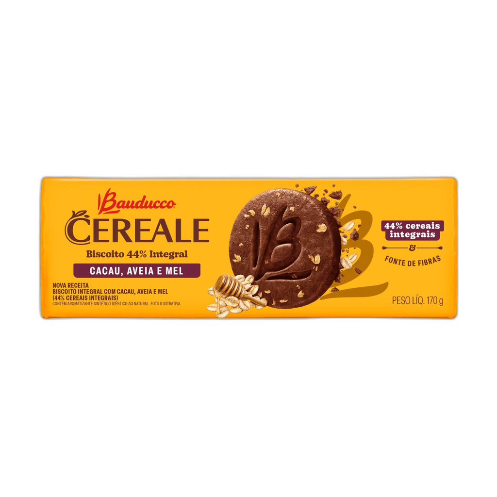 Bauducco, Cereale Biscuits, Cocoa,Oat & Honey 170g