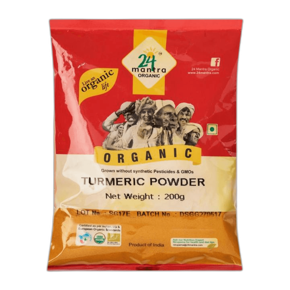 24Mantra, Organic Turmeric Powder 200g