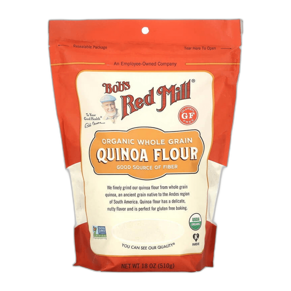 Bob's Red Mill, Organic Quinoa Flour 510g
