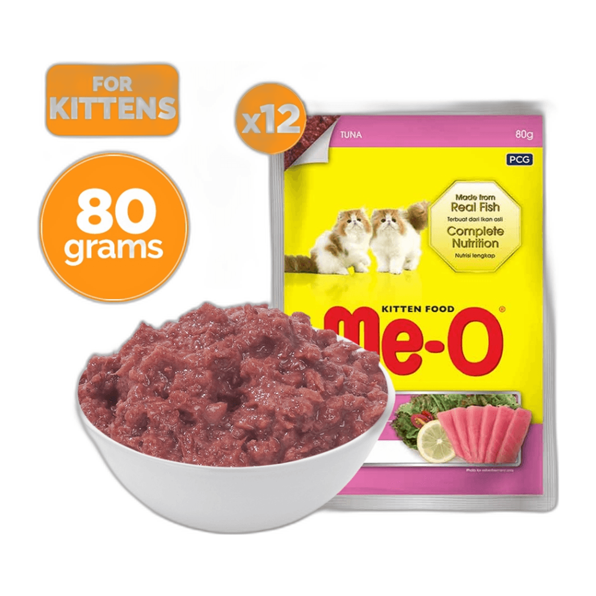 Me-O, Kitten Food Tuna Pouch, 80g