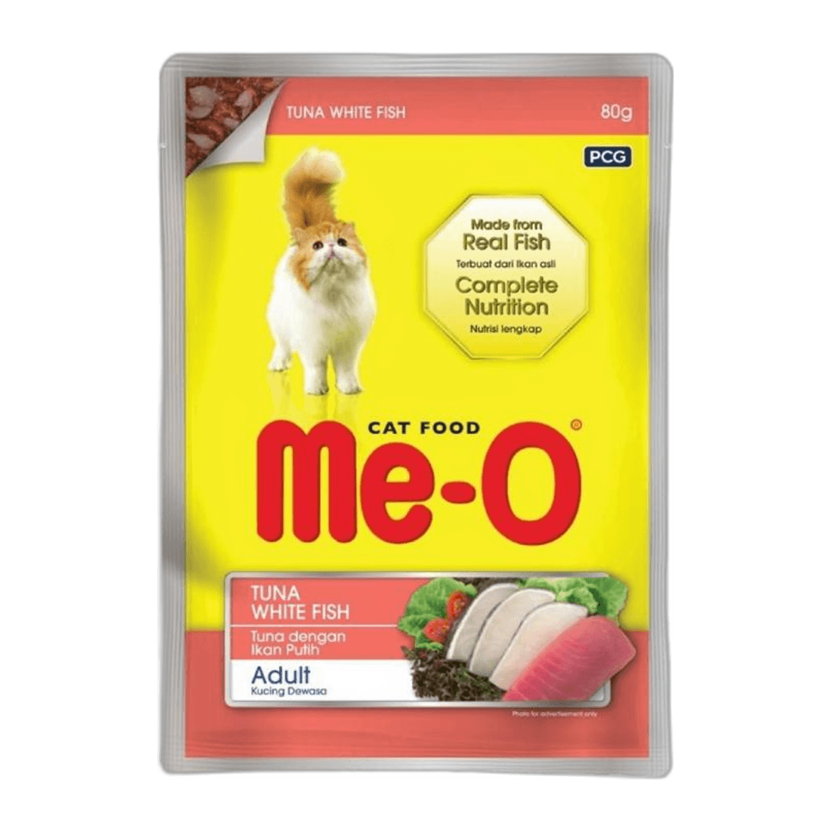 Me-O, Tuna&Whitefish Pouch, 80g