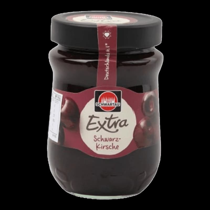SCHWARTAU BLACK CHERRY EXTRA JAM 340G