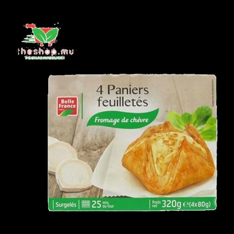 Belle France, 4 Paniers Feuilletes Fromage Chevre,
