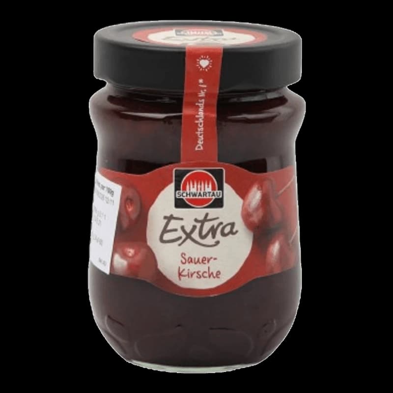 SCHWARTAU SOUR CHERRY  EXTRA JAM 340G