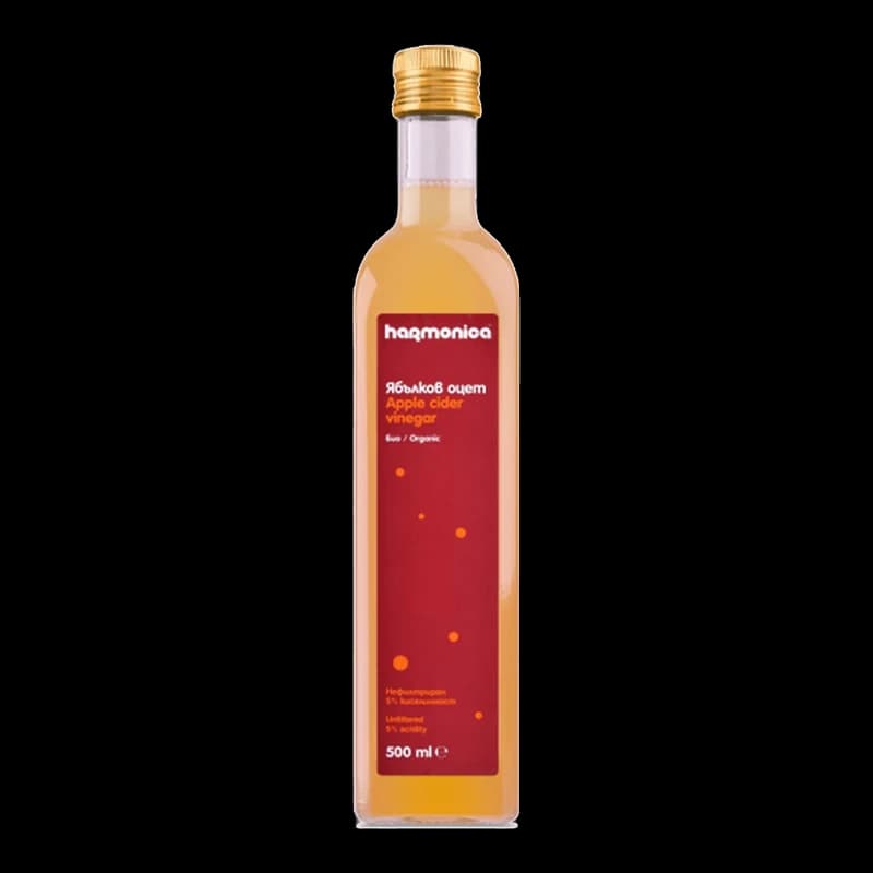 HARMONICA, ORGANIC APPLE CIDER VINEGAR  500 ML 