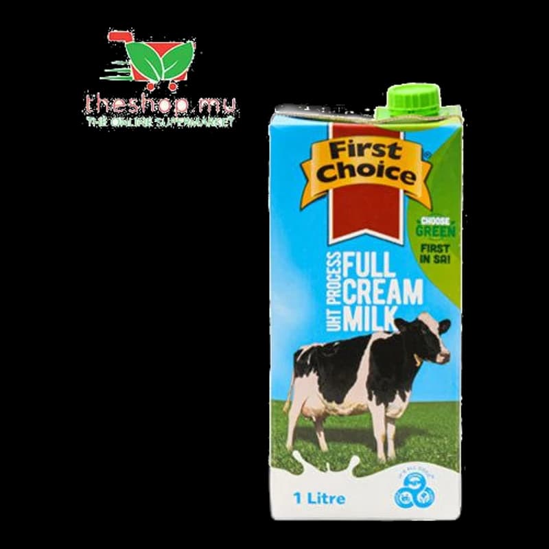 First Choice, UHT Full Cream Milk, 1L