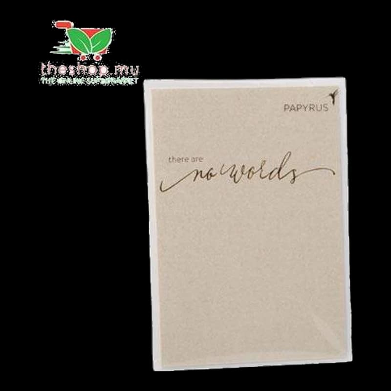 ''There are no words'' Sympathy Card