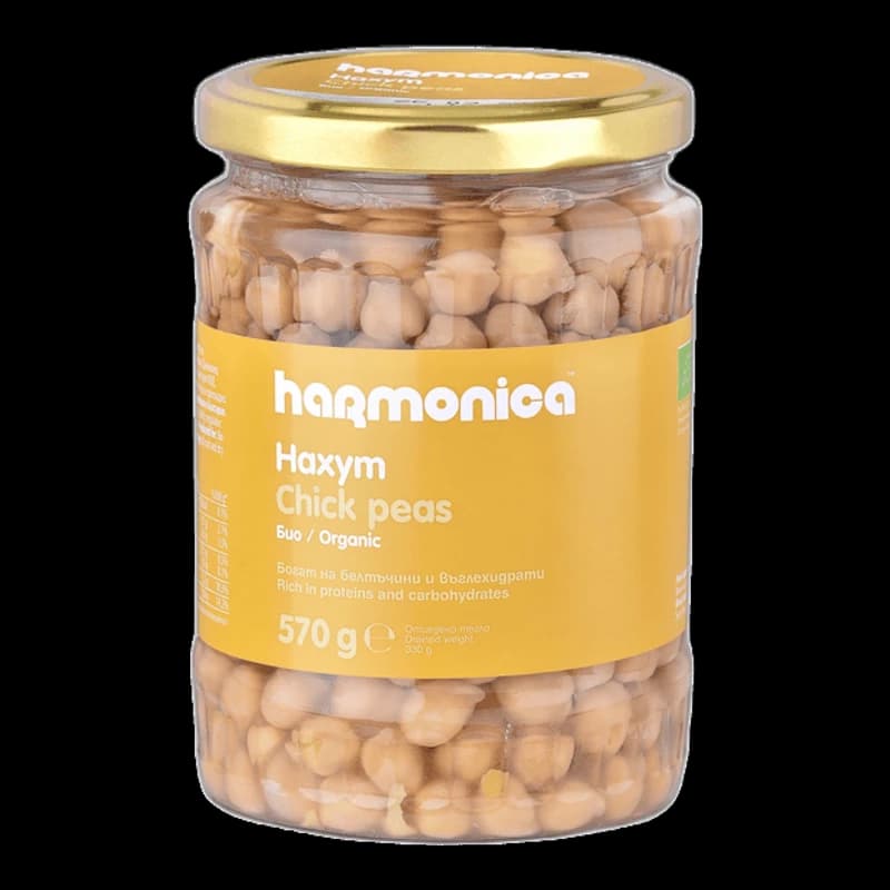 HARMONICA, ORGANIC CHICKPEAS  570 G 