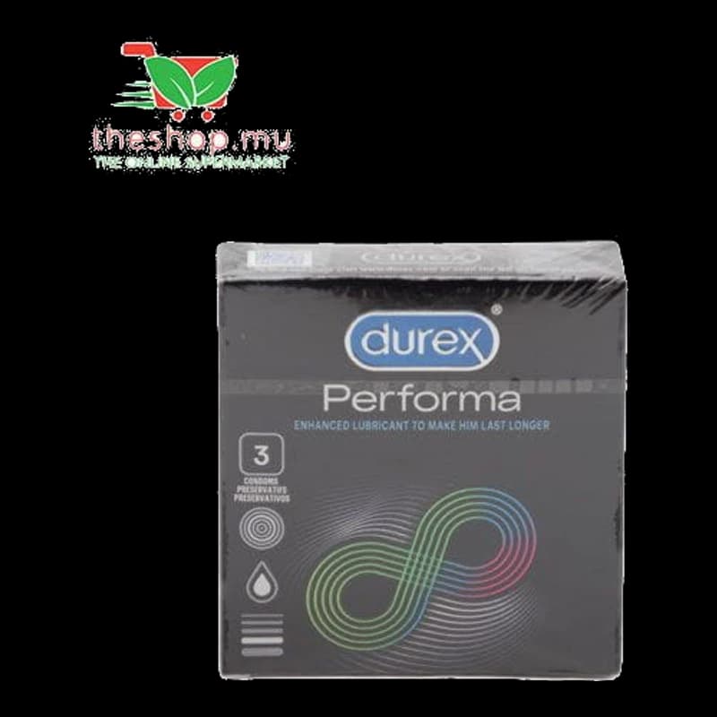 Durex, Performa With Enhanced Lubricant, X 3 Units