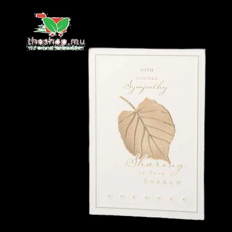 ''With Sincere Sympathy'' Greeting Card