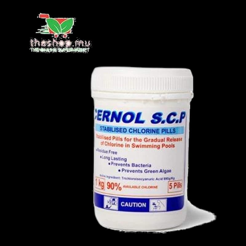 Cernol, Stabilised Chlorine Pills for Pool, 1kg x5