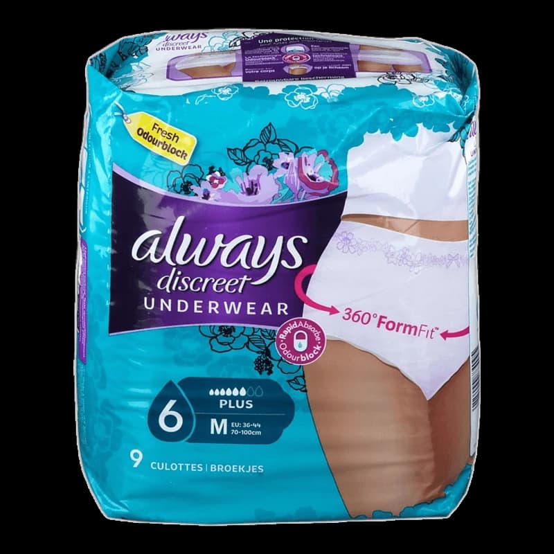 Always, Discreet Culottes Medium, x9