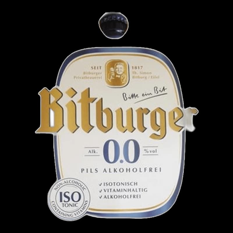 Bitburger, 0.0% Pils Alkoholfrei Bottle, Pk 6