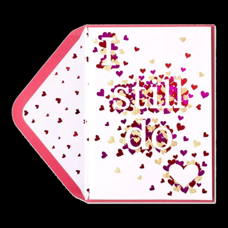 ''I Still Do'' Hearts Anniversary Card