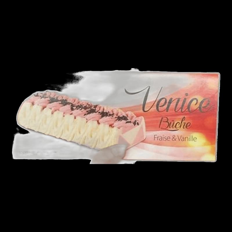 Buche A La Venice, Parfum Vanille et Fraise, 450g