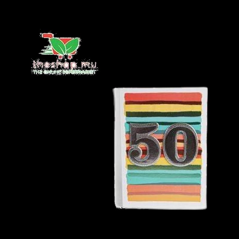 "50" Birthday Greeting Card