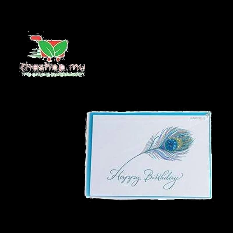 "Happy Birthday - Feather" Birthday Greeting Card