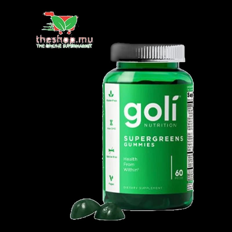 Goli Nutrition, Supergreens Gummies, 60 pieces