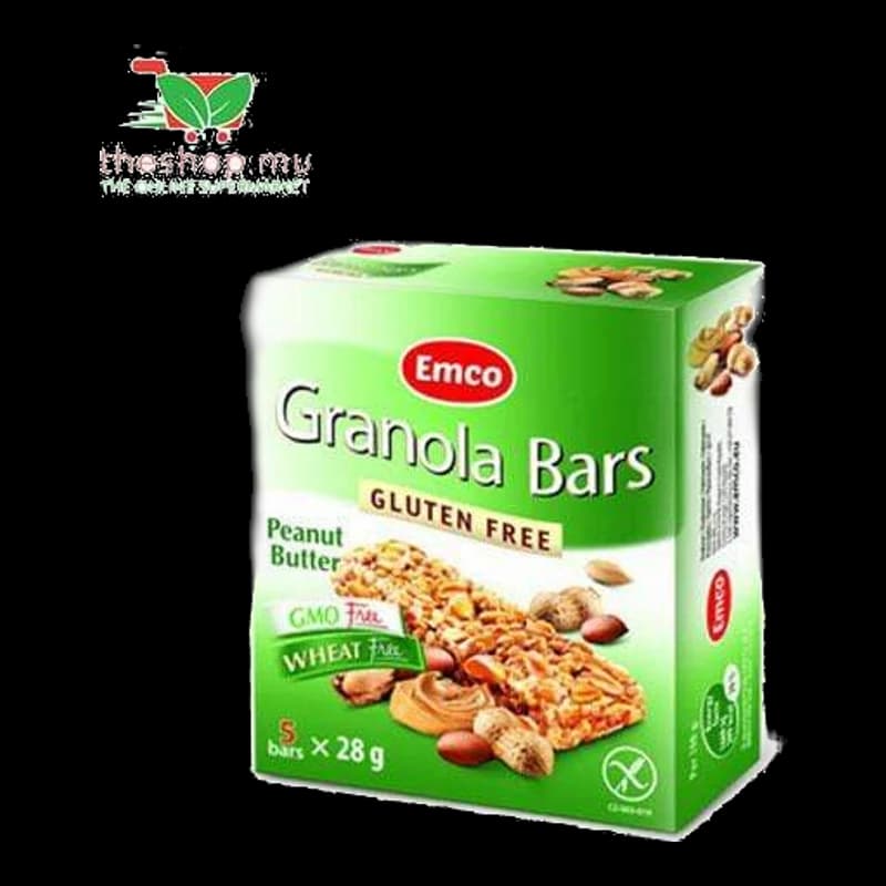 Emco, gluten-Free Bar Peanut Butter X5, 140g