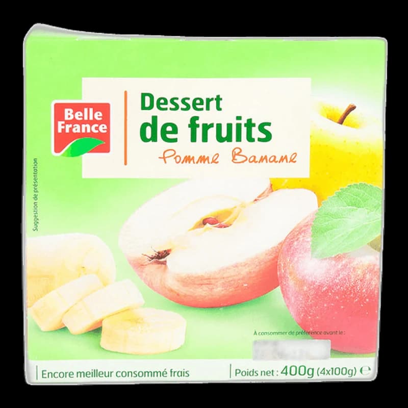 Belle France, Compote Pomme/Banane, 4x100g