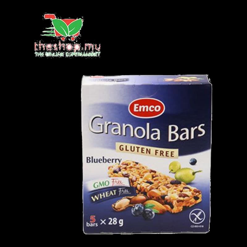 Emco, gluten-Free Bar Blueberry X 5, 140g