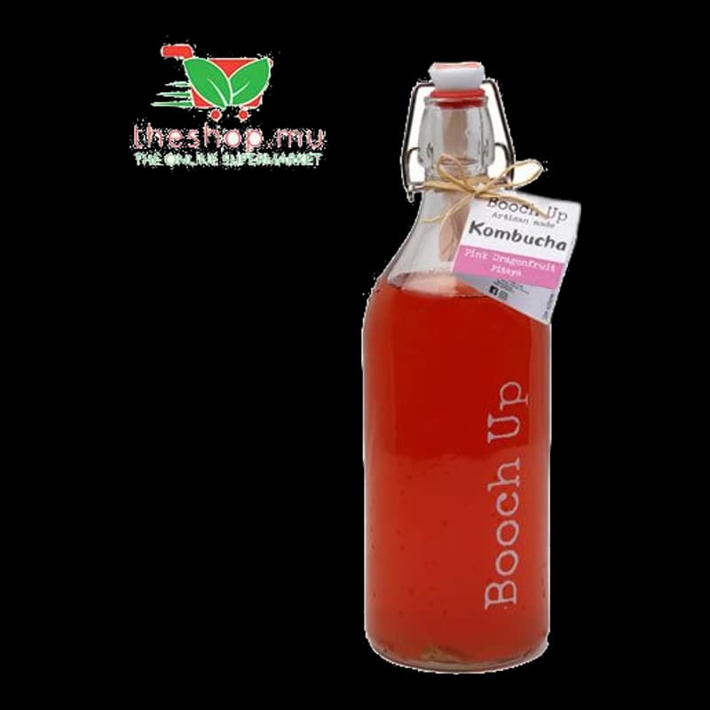 Booch Up, pink dragonfruit kombucha, 1L