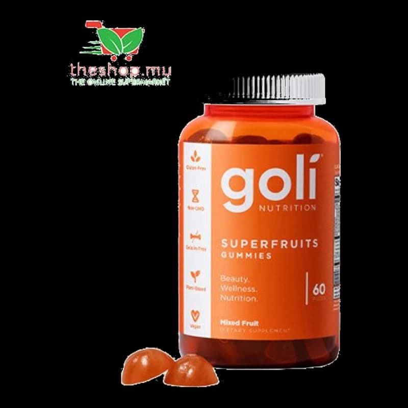 Goli Nutrition, Superfruits Beauty Gummies, 60 pie