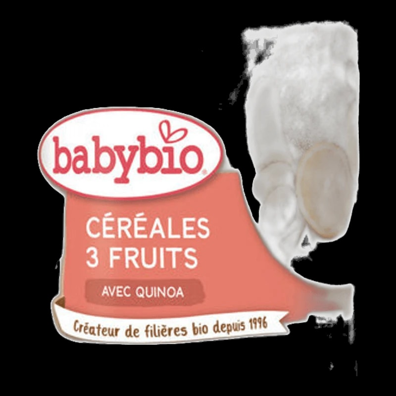 Babybio, Cereales 3 Fruits 6 Mois Bio, 220g