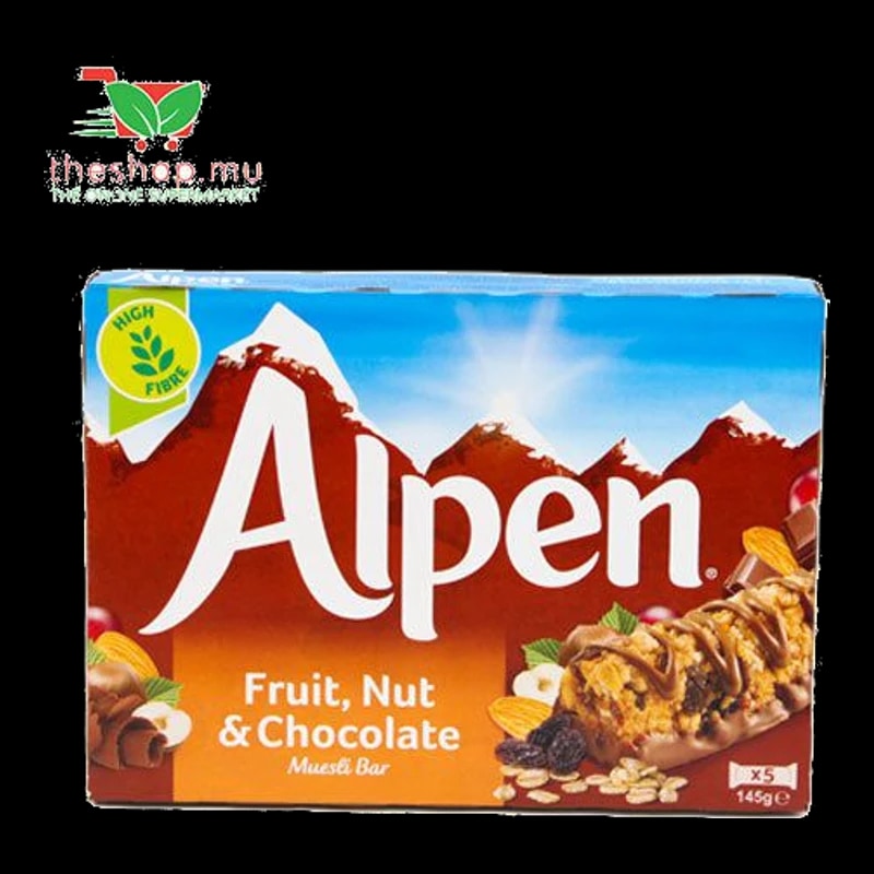 TheShop.mu-Alpen, Fruit, Nut & Chocolate, x5 145g Bars -Breakfast Bars