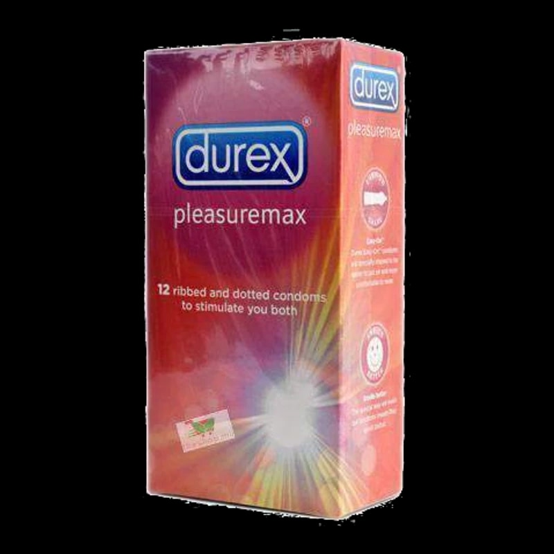 Unicorn Beauty & Personal Care Durex, pleasuremax, 12 ribbed and dotted condoms