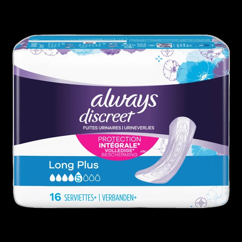 Always, Discreet Pads M4 Long Plus, x16