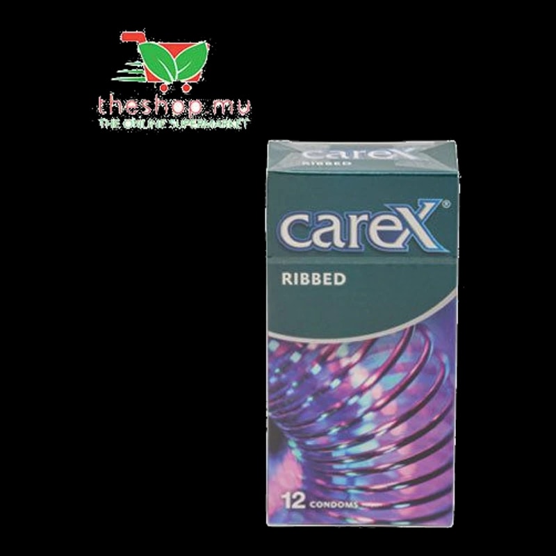 TheShop.mu-Carex, Condoms Ribbed, x12 -Contraception