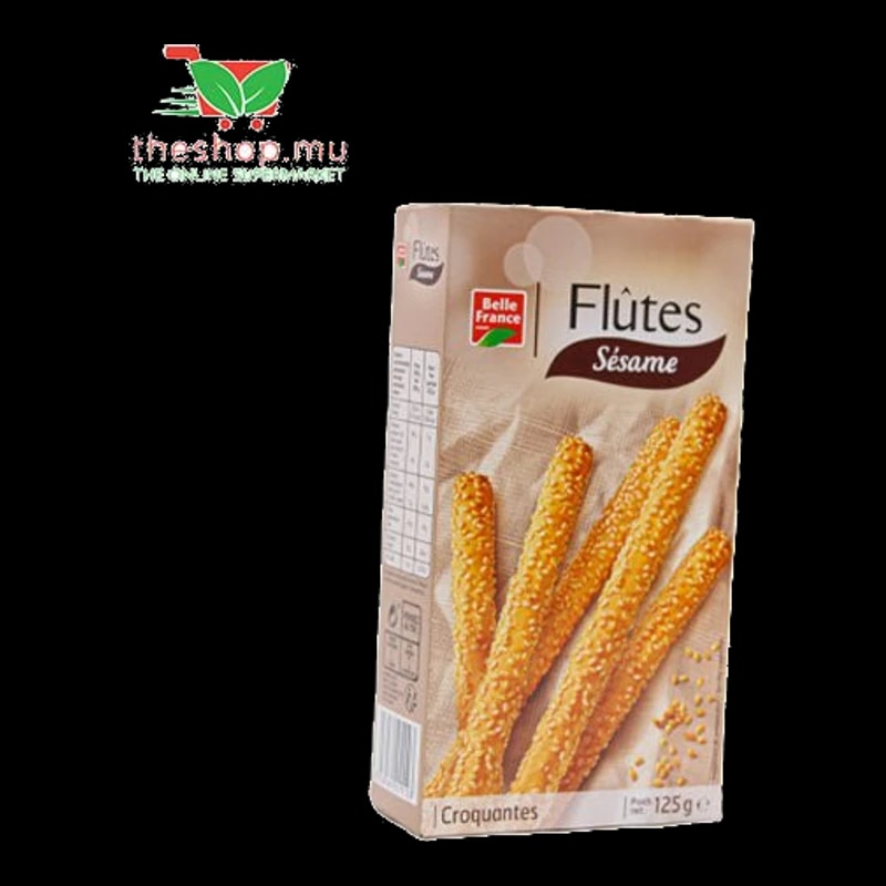 TheShop.mu-Belle France, Flutes Au Sesame, 125g -Crackers & Crisps