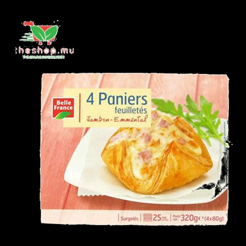 Sik Yuen Limited Prepared Frozen Meals Belle France, 4 Paniers Feuilletes Jambon-Emmental