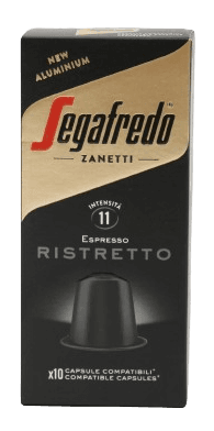 Segafredo, Capsules Ristretto Espresso Alu, 10X5.1