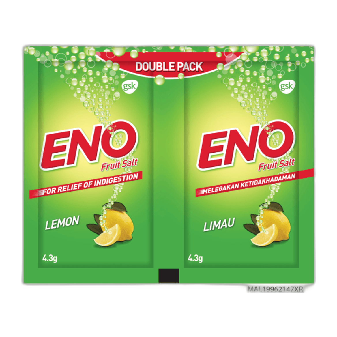 Eno, Fruit Salt Lemon Flavour, 4 Sachets