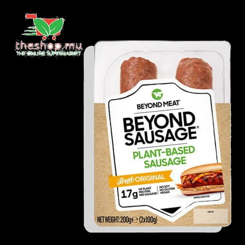 Infinite Foods (Mauritius) Ltd Frozen Vegan & Vegetarian Beyond Meat, Beyond Sausage Original Brat, 100g