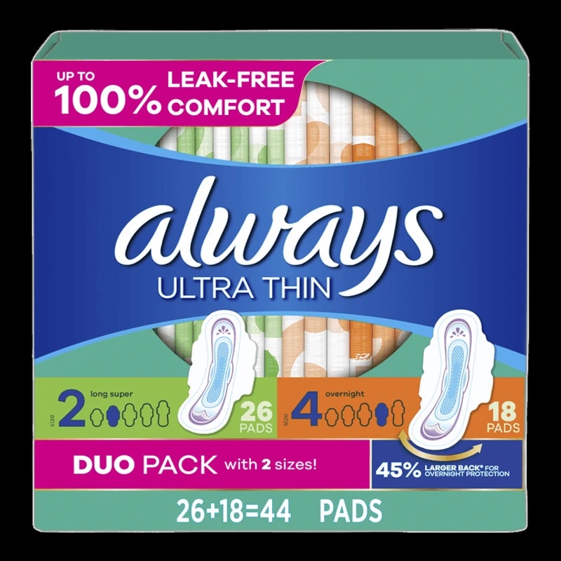 Always, Ultra Night Duo Pack, 8x20