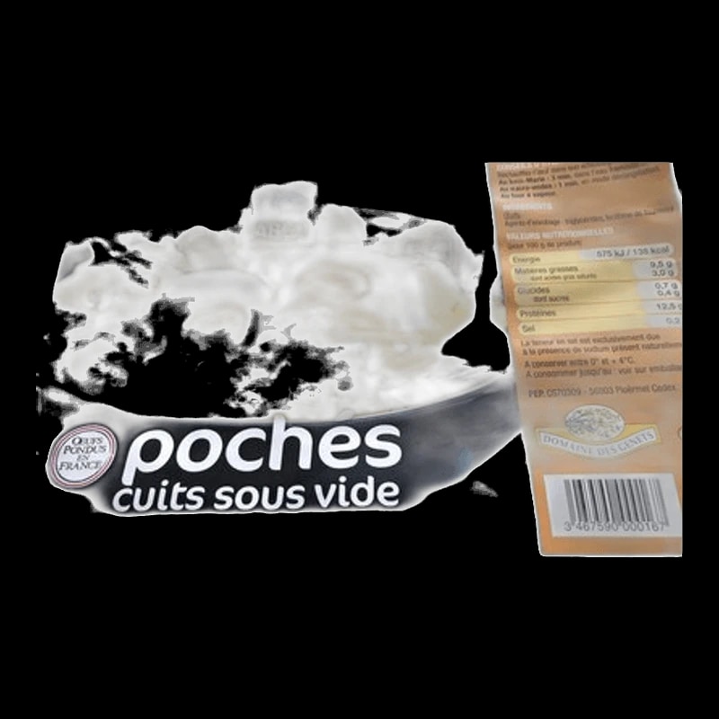 Cocotine, 16 Oeufs Poches Cuit Sous Vide, 640g