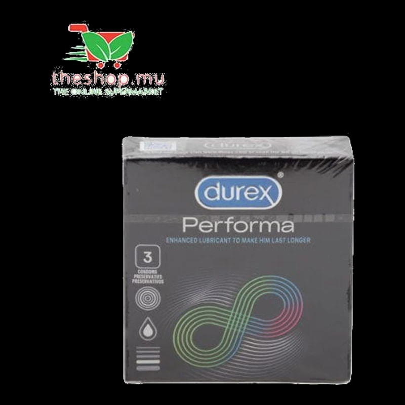 TheShop.mu-Durex, Performa With Enhanced Lubricant, X 3 Units -Contraception