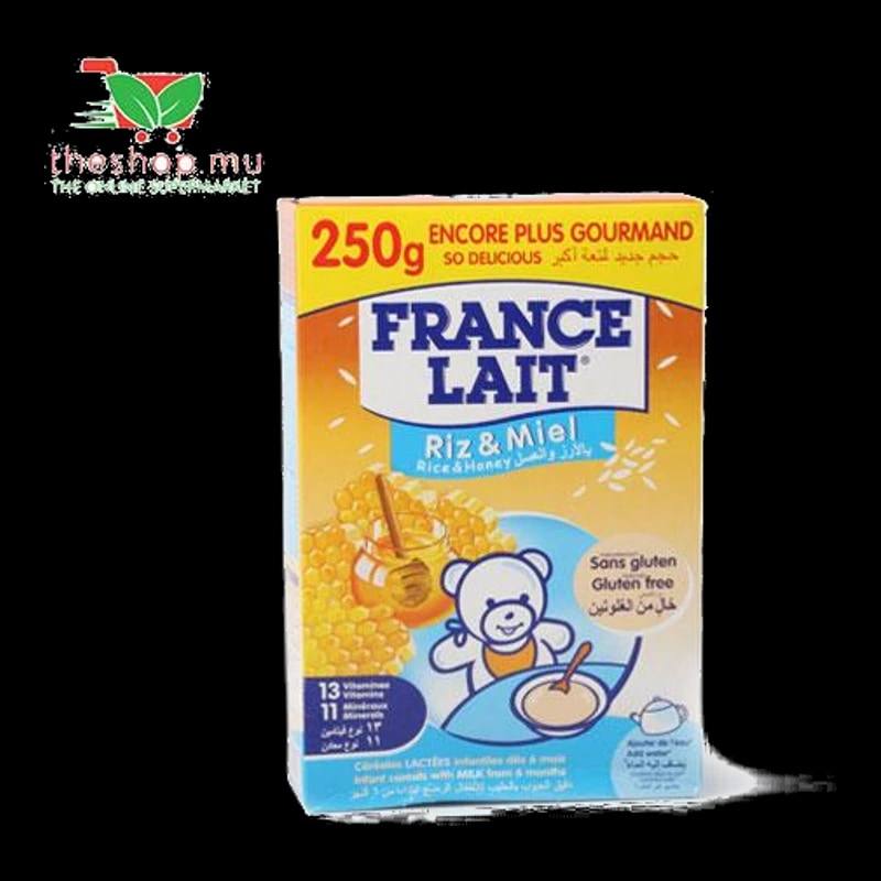 TheShop.mu-France Lait, Cereal Riz Miel, 250g -Beauty & Personal Care